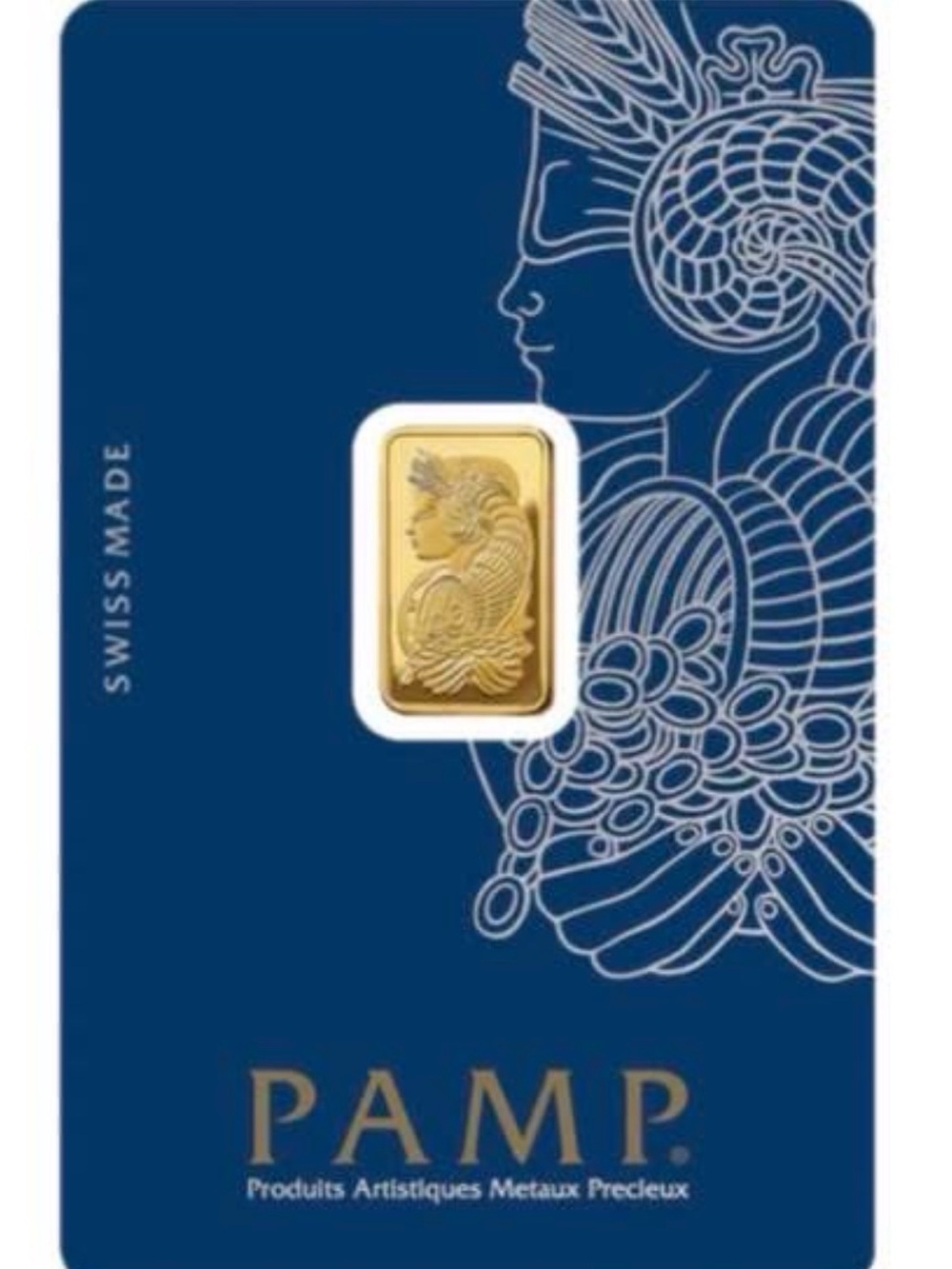 PAMP Gold Bar Carded
Available: 1gm, 2.5 gm, 5gm price varies depending on gram